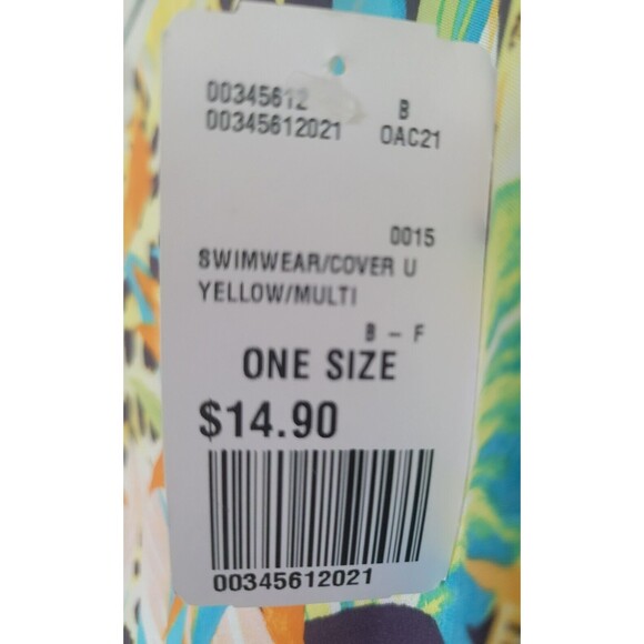 FOREVER 21 Women's Swimwear Coverup Sarong Wrap Skirt One Size Tropical Print - Picture 7 of 10